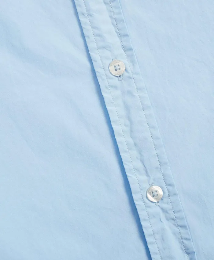 Sport Shirts Men Brooks Brothers Milano Fit GarmentDyed Sport Shirt Light Blue