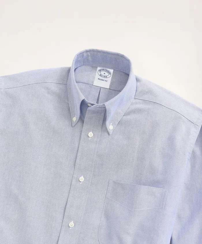 Sport Shirts Men Brooks Brothers Original Polo ButtonDown Oxford Shirt Blue