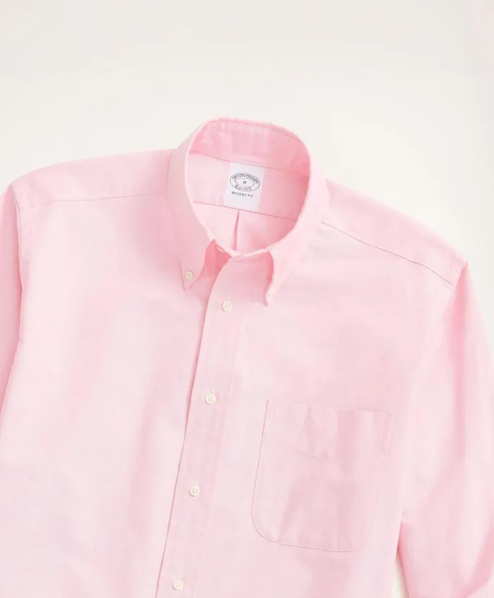 Sport Shirts Men Brooks Brothers Original Polo ButtonDown Oxford Shirt Pink