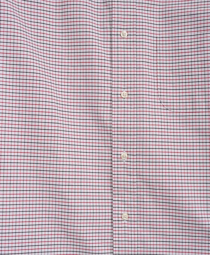 Sport Shirts Men Brooks Brothers Original Polo ButtonDown Oxford Tattersall Redblack