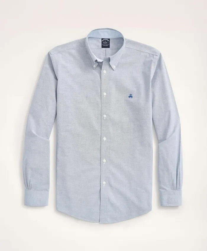 Sport Shirts Men Brooks Brothers Stretch Big andamp Tall Sport Shirt NonIron Oxford Sodalite
