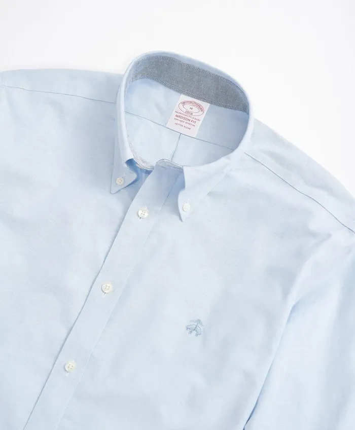 Sport Shirts Men Brooks Brothers Stretch Madison RelaxedFit Sport Shirt NonIron Oxford Blue