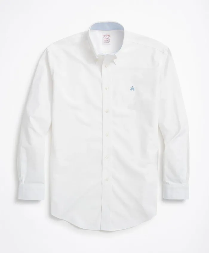 Sport Shirts Men Brooks Brothers Stretch Madison RelaxedFit Sport Shirt NonIron Oxford White