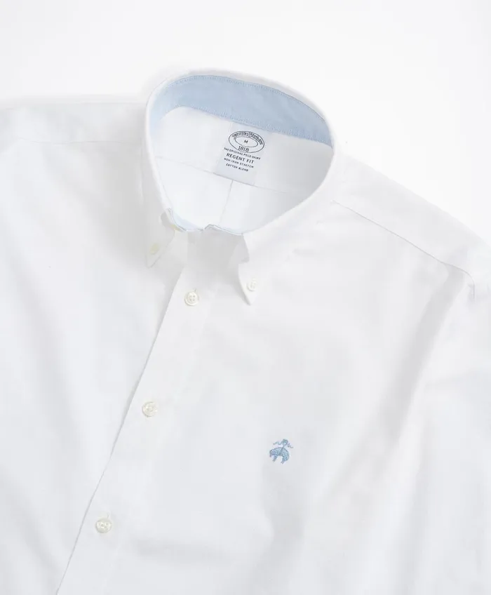 Sport Shirts Men Brooks Brothers Stretch NonIron Oxford ButtonDown Collar Sport Shirt Ivory