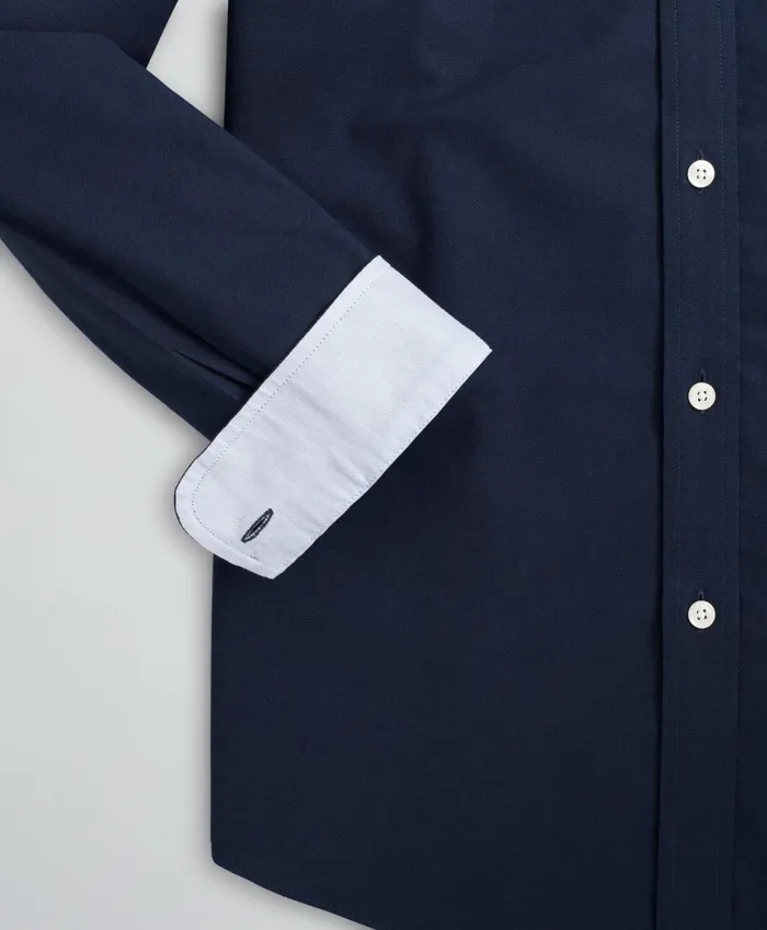 Sport Shirts Men Brooks Brothers Stretch Regent RegularFit Sport Shirt NonIron Oxford Navy