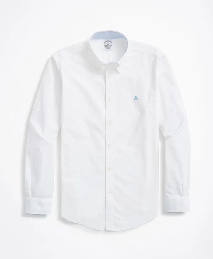 Sport Shirts Men Brooks Brothers Stretch Regent RegularFit Sport Shirt NonIron Oxford White Sport Shirts Men Brooks Brothers Stretch Regent RegularFit Sport Shirt NonIron Oxford White