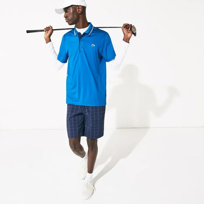SPORT Signature Breathable Golf Polo Shirt BlueNavy BlueWhite Mens Lacoste Polos Outlet Factory SPORT Signature Breathable Golf Polo Shirt BlueNavy BlueWhite Mens Lacoste Polos Outlet Factory