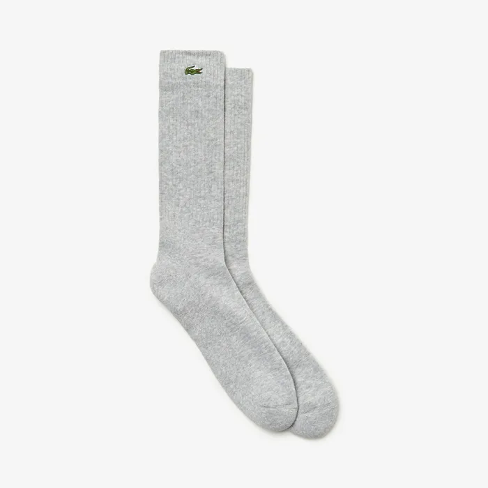 SPORT Stretch Cotton Blend Tennis Socks Grey Chine Mens Lacoste Socks Outlet Factory SPORT Stretch Cotton Blend Tennis Socks Grey Chine Mens Lacoste Socks Outlet Factory
