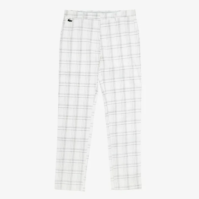 SPORT Stretch Golf Chinos WhiteNavy Blue Mens Lacoste Pants and Shorts Shop