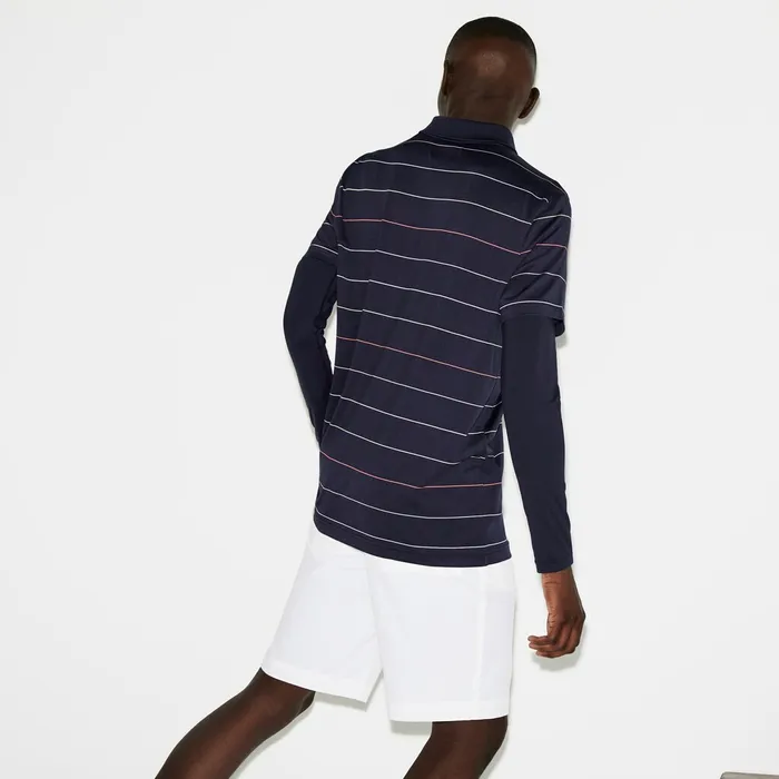 SPORT Stretch Taffeta Technical Golf Bermuda Shorts White Mens Lacoste Pants and Shorts Outlet