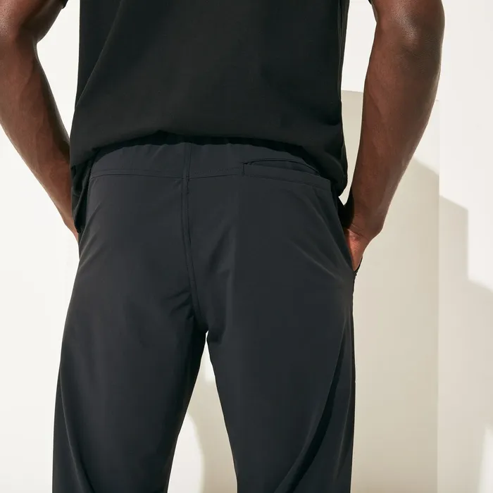 SPORT Stretch Track Pants BlackWhite Mens Lacoste Pants and Shorts Casaul