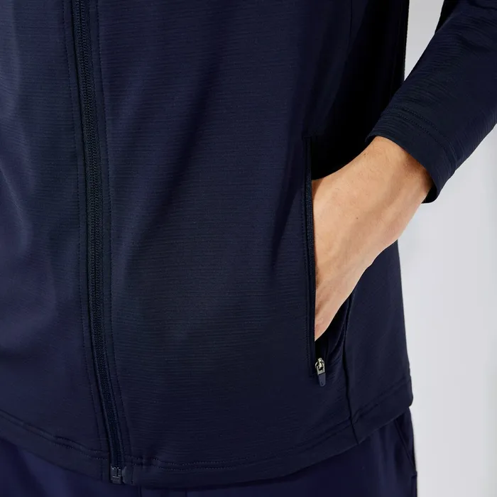 SPORT Stretch ZipUp Golf Jacket Navy Blue Mens Lacoste Sweatshirts Online