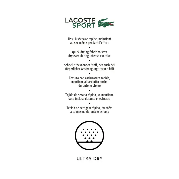 SPORT Striped Technical Jersey Golf Polo BlackWhite Womens Lacoste Polos Online Store