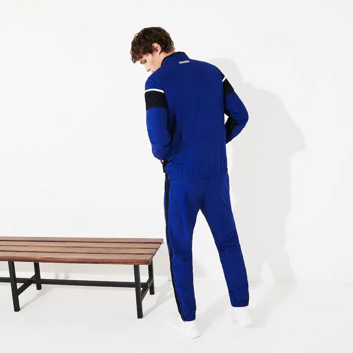 SPORT Tech Jersey Tennis Track Suit BlueBlackWhiteRed Mens Lacoste Pants and Shorts Near Me