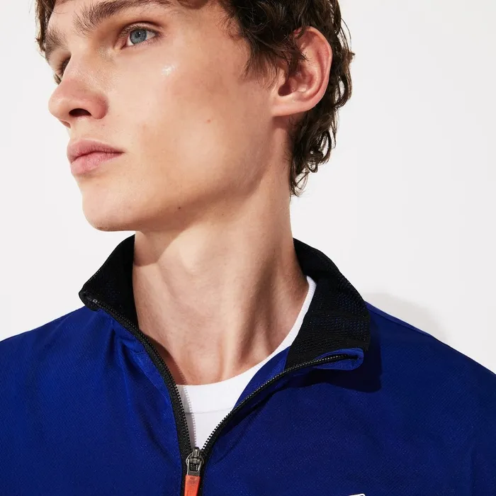 SPORT Tech Jersey Tennis Track Suit BlueBlackWhiteRed Mens Lacoste Pants and Shorts Near Me