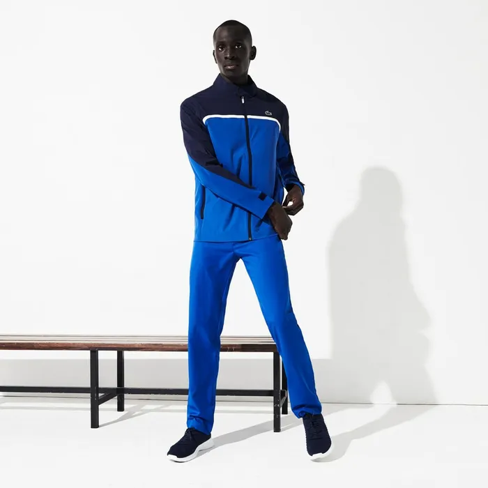 SPORT Technical Gabardine Golf Chino Pants Blue Mens Lacoste Pants and Shorts Outlet Factory SPORT Technical Gabardine Golf Chino Pants Blue Mens Lacoste Pants and Shorts Outlet Factory