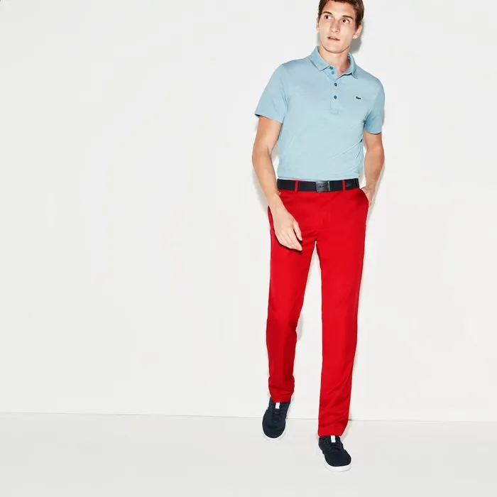 SPORT Technical Golf Pants Red Mens Lacoste Pants and Shorts Gift for Friend
