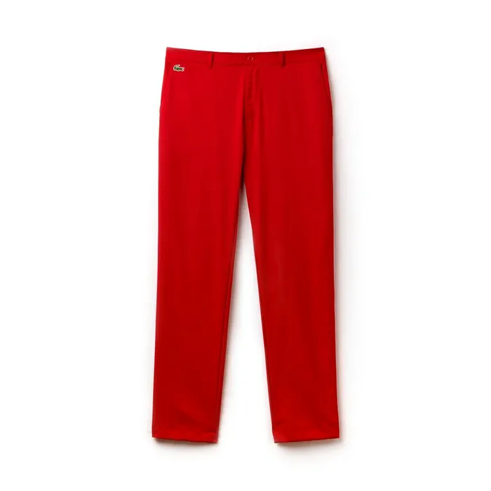 SPORT Technical Golf Pants Red Mens Lacoste Pants and Shorts Gift for Friend
