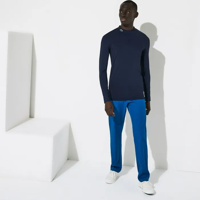 SPORT Technical Jersey Tshirt Navy Blue Mens Lacoste TShirts For Sale