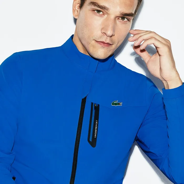 SPORT Technical Taffeta Zip Golf Jacket BlueBlack Mens Lacoste Jackets and Coats Online SPORT Technical Taffeta Zip Golf Jacket BlueBlack Mens Lacoste Jackets and Coats Online