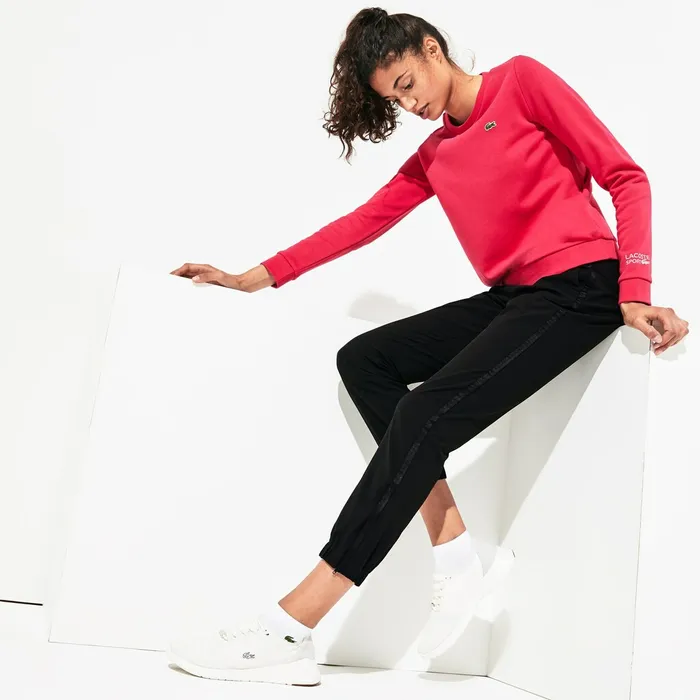 SPORT Technical WaterResistant Tennis Sweatpants Black Womens Lacoste Pants and Shorts Gift for Friend SPORT Technical WaterResistant Tennis Sweatpants Black Womens Lacoste Pants and Shorts Gift for Friend
