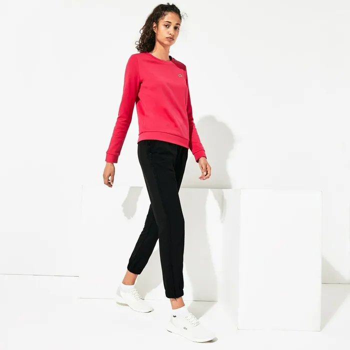 SPORT Technical WaterResistant Tennis Sweatpants Black Womens Lacoste Pants and Shorts Gift for Friend