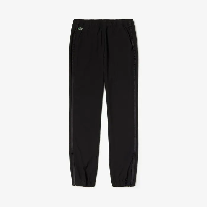 SPORT Technical WaterResistant Tennis Sweatpants Black Womens Lacoste Pants and Shorts Gift for Friend