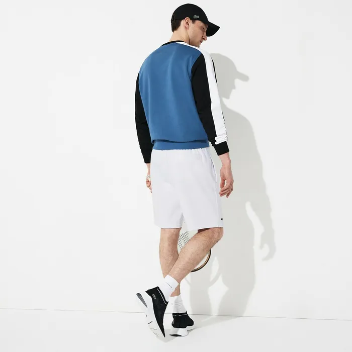 SPORT Tennis Fleece Shorts White Mens Lacoste Pants and Shorts Gift for Friend