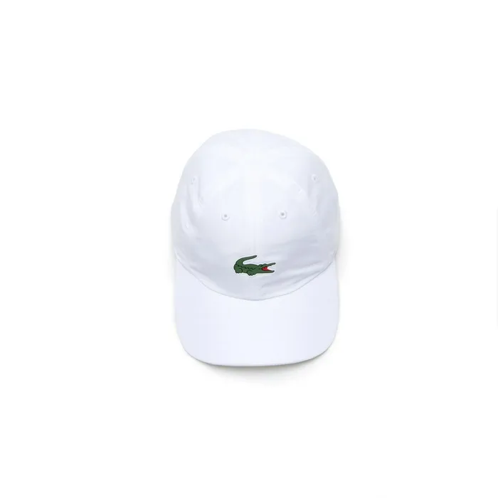 SPORT Tennis Microfiber Crocodile Cap White Mens Lacoste Caps and Hats Outlet