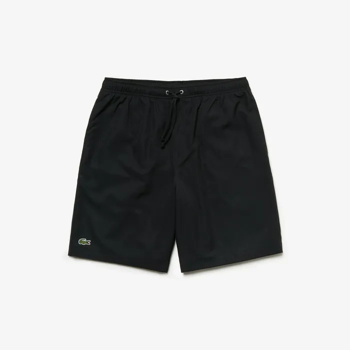 SPORT Tennis Shorts Black Mens Lacoste Pants and Shorts Store
