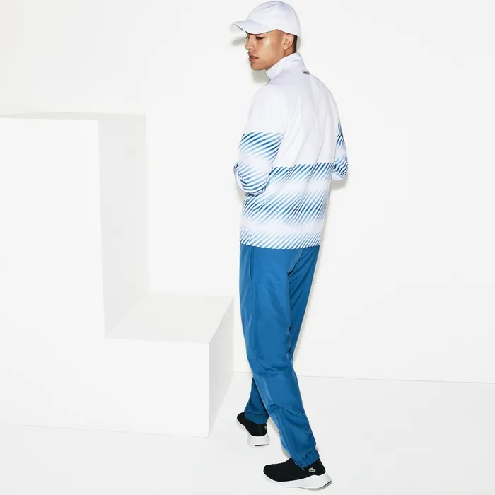 SPORT Tennis Tracksuit WhiteWhiteBlueBlack Mens Lacoste Tracksuits Gift Ideas