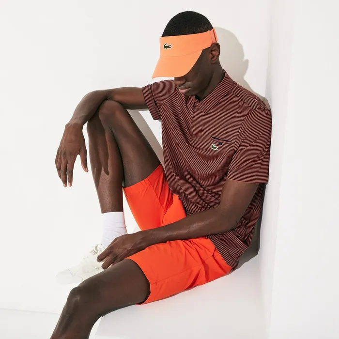 SPORT Tennis Visor Orange Mens Lacoste Caps and Hats Online Outlet Store