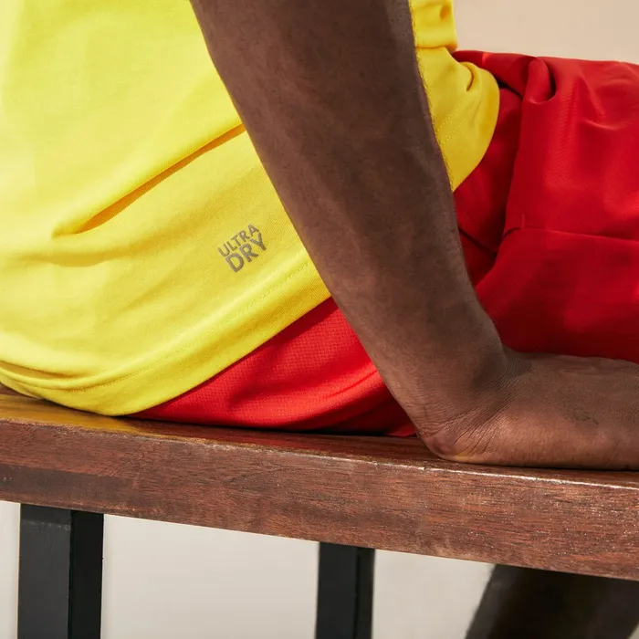 SPORT UltraDry Graphic Tee YellowTurquoise Mens Lacoste TShirts For Sale Online