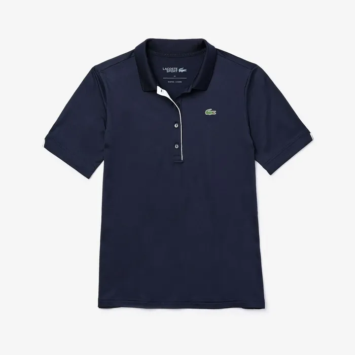 SPORT Ultra Dry Performance Polo Navy BlueWhite Womens Lacoste Polos USA