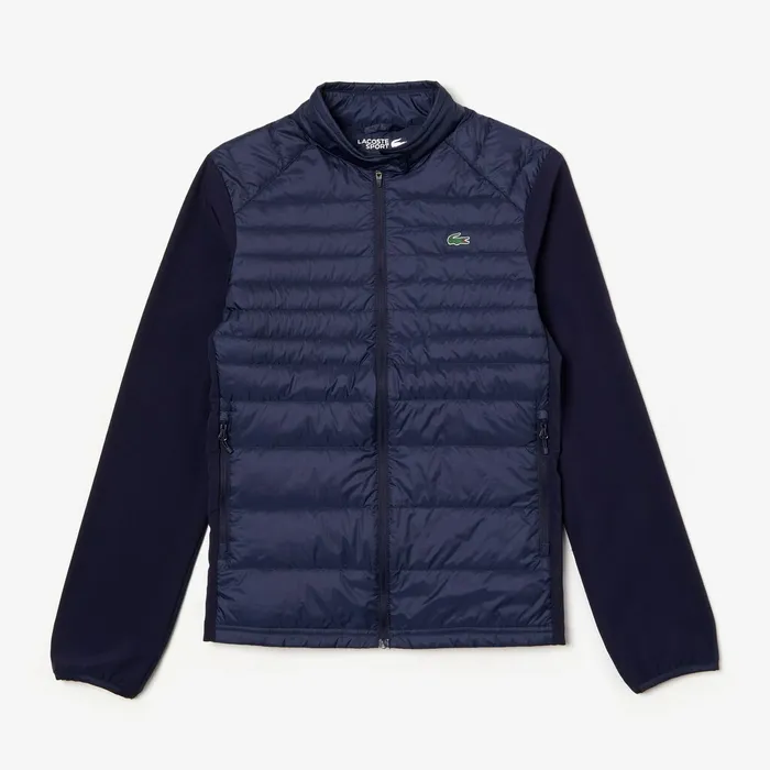 SPORT WaterResistant DownFilled Puffer Jacket Navy Blue Womens Lacoste Jackets and Coats For Sale