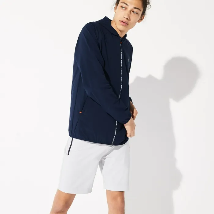 SPORT WaterResistant Foldable UltraLight Zip Golf Jacket Navy BlueRed Mens Lacoste Jackets and Coats Near Me SPORT WaterResistant Foldable UltraLight Zip Golf Jacket Navy BlueRed Mens Lacoste Jackets and Coats Near Me