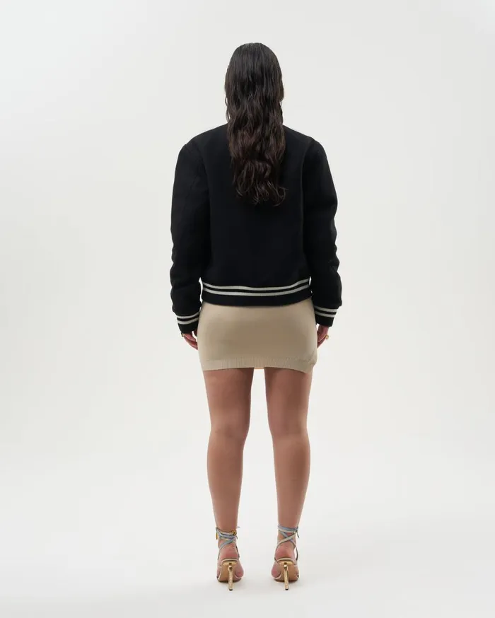 SS22 Varsity Jacket Black MenWomen Filling Pieces Coats and Jackets