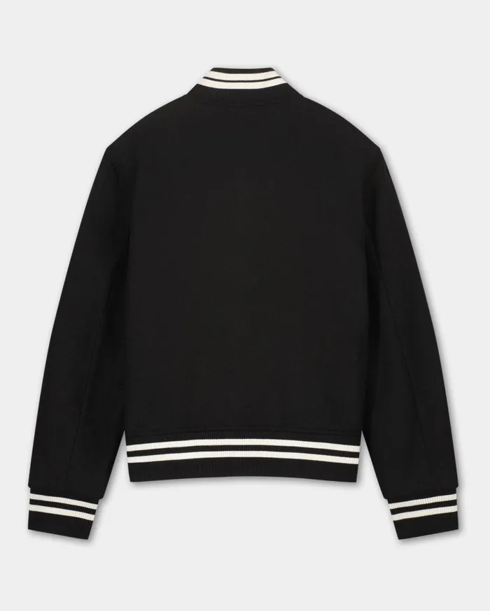 SS22 Varsity Jacket Black MenWomen Filling Pieces Coats and Jackets