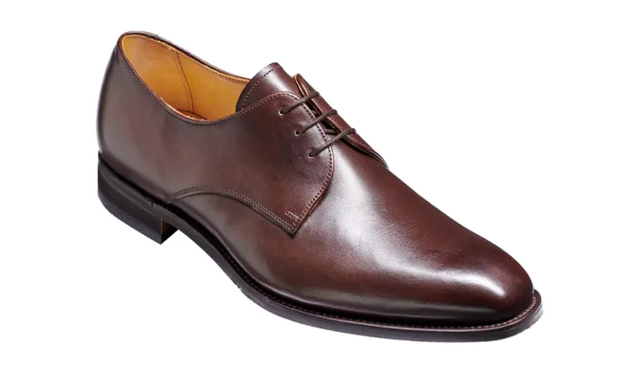 St Austell 8211 Dark Walnut Calf Mens Barker Shoes Derbys