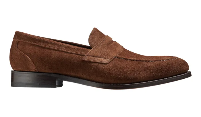 St Pauls 8211 Castagnia Suede Mens Barker Shoes Loafers