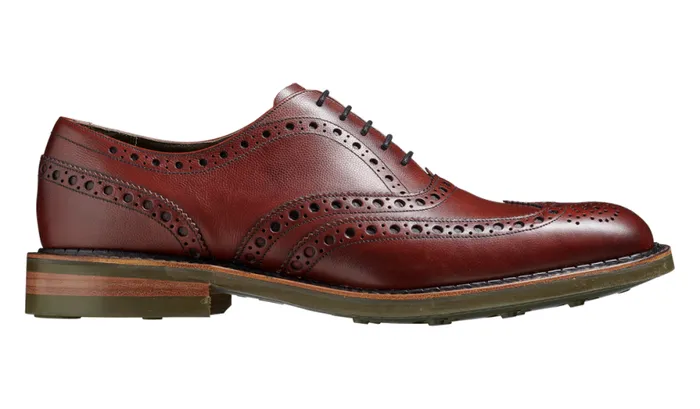 Station 8211 Burgundy Alpine Grain Mens Barker Shoes Brogues