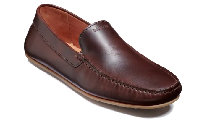 Stirling 8211 Brown PullUp Mens Barker Shoes Loafers