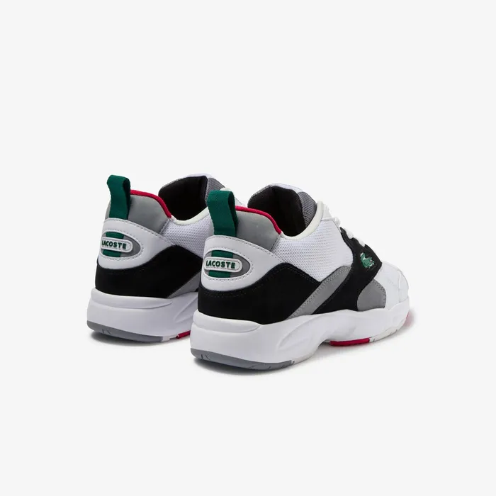 Storm 96 Textile and Synthetic Sneakers WhiteBlack Mens Lacoste Sneakers Gift 4 You