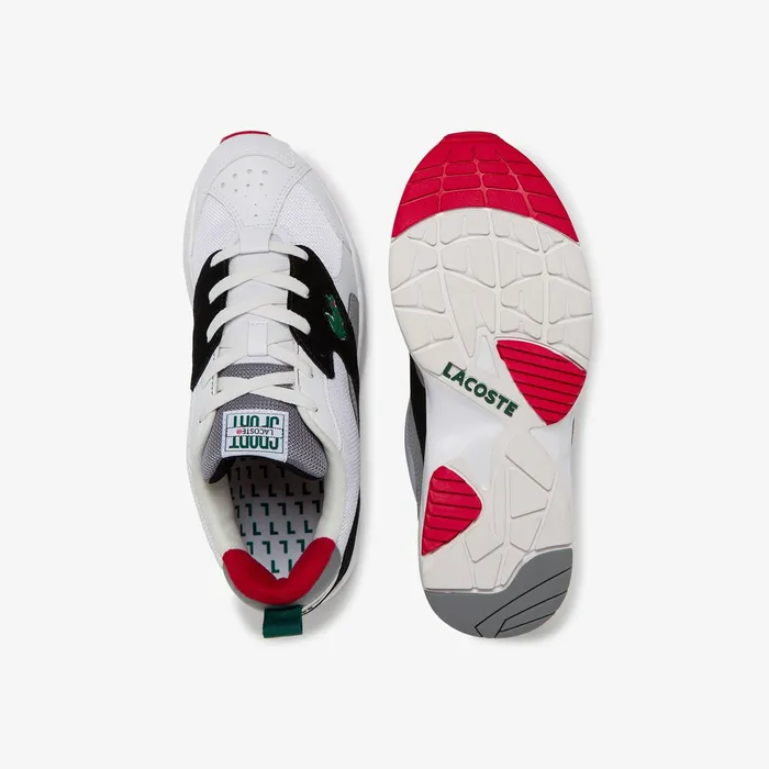 Storm 96 Textile and Synthetic Sneakers WhiteBlack Mens Lacoste Sneakers Gift 4 You