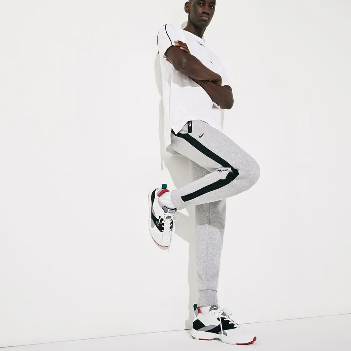 Storm 96 Textile and Synthetic Sneakers WhiteBlack Mens Lacoste Sneakers Gift 4 You