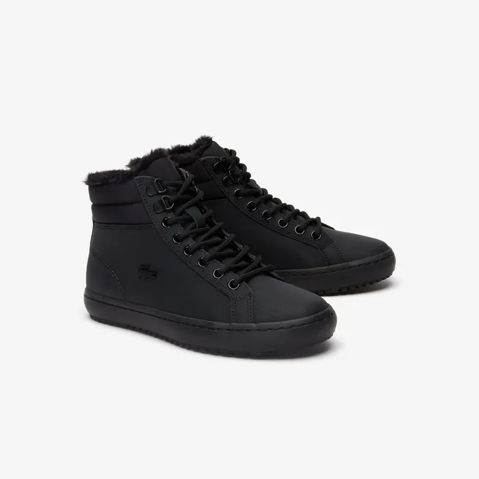 Straightset Thermo Leather Boots BlkBlk Womens Lacoste Sneakers Outlet