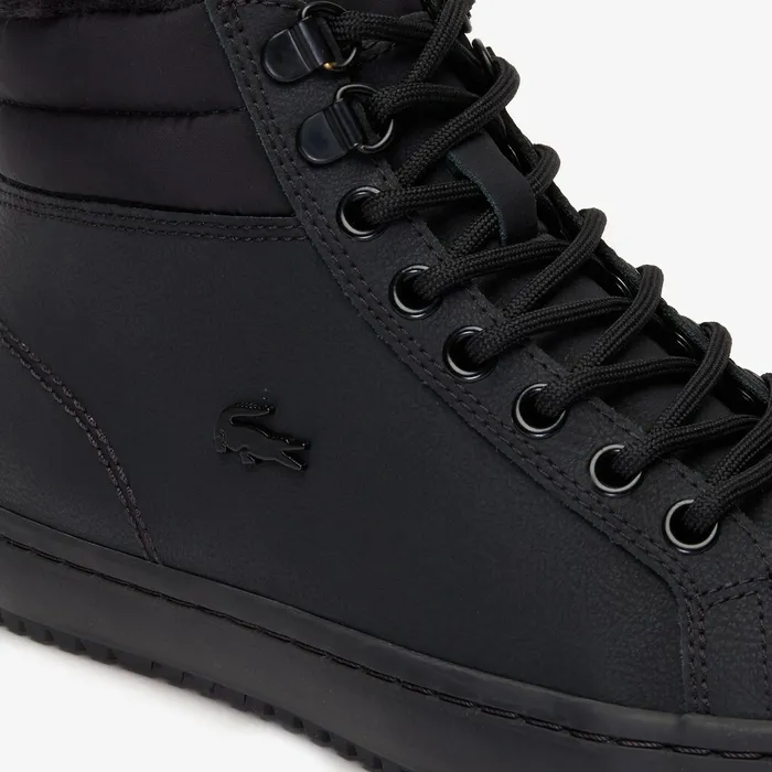 Straightset Thermo Leather Boots BlkBlk Womens Lacoste Sneakers Outlet