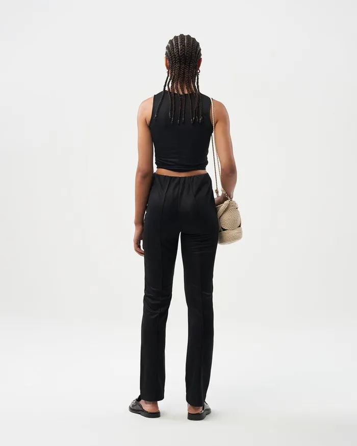 Strap Top Black Women Filling Pieces TShirts and Shirts