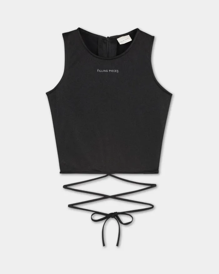 Strap Top Black Women Filling Pieces TShirts and Shirts
