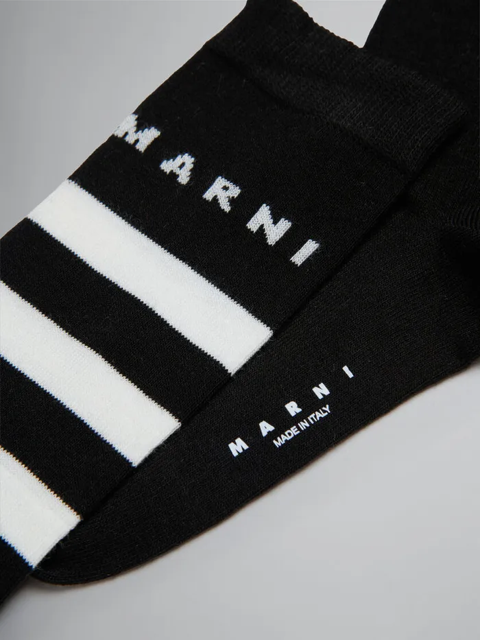 Striped Cottonblend Socks Kids Marni